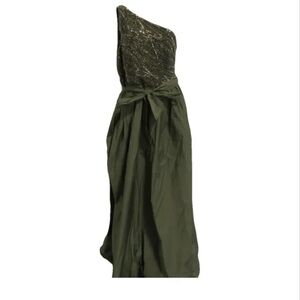 Ralph Lauren never worn green with sequins dress! Gorgeous!